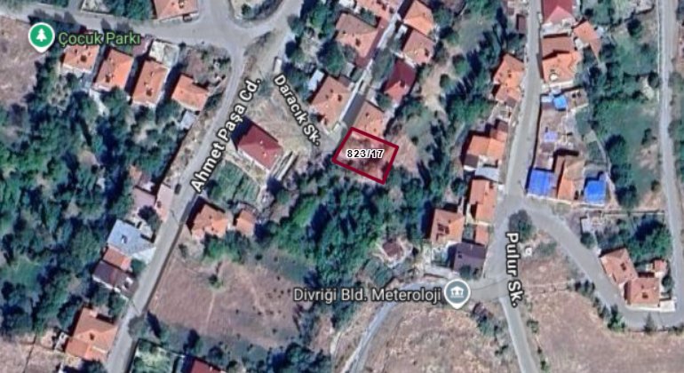 SİVAS DİVRİĞİ AHMETPAŞA MAHALLESİ’NDE MÜSTAKİL TAPULU BUNGALOV YAŞAM PROJESİNE UYGUN 348 m² SATILIK ARSA — Emlak, Divriği, Sivas