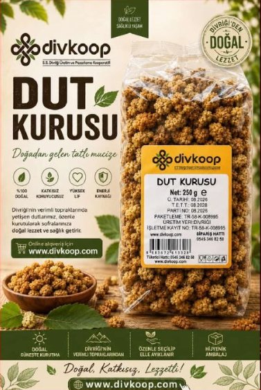 Dut Kurusu 500 gr — Yöresel Ürünler, Merkez, Divriği