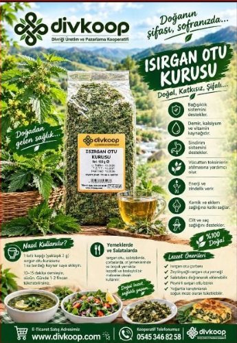 ISIRGAN OTU KURUSU 100 G — Yöresel Ürünler, Divriği, Sivas
