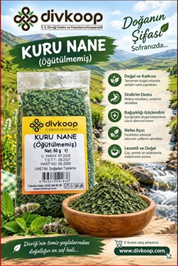 Kuru Nane (Öğütülmemiş) - 50 gr — Yöresel Ürünler, Merkez, Divriği