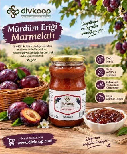 ERİK MARMELATI - 200 G — Yöresel Ürünler, Divriği, Sivas